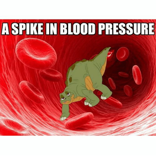 A SPIKE IN BLOOD PRESSURE