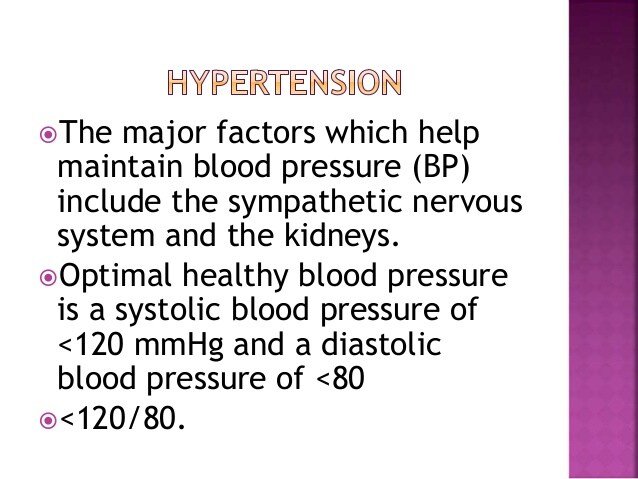 An Interlude: Hypertension  Alzheimers