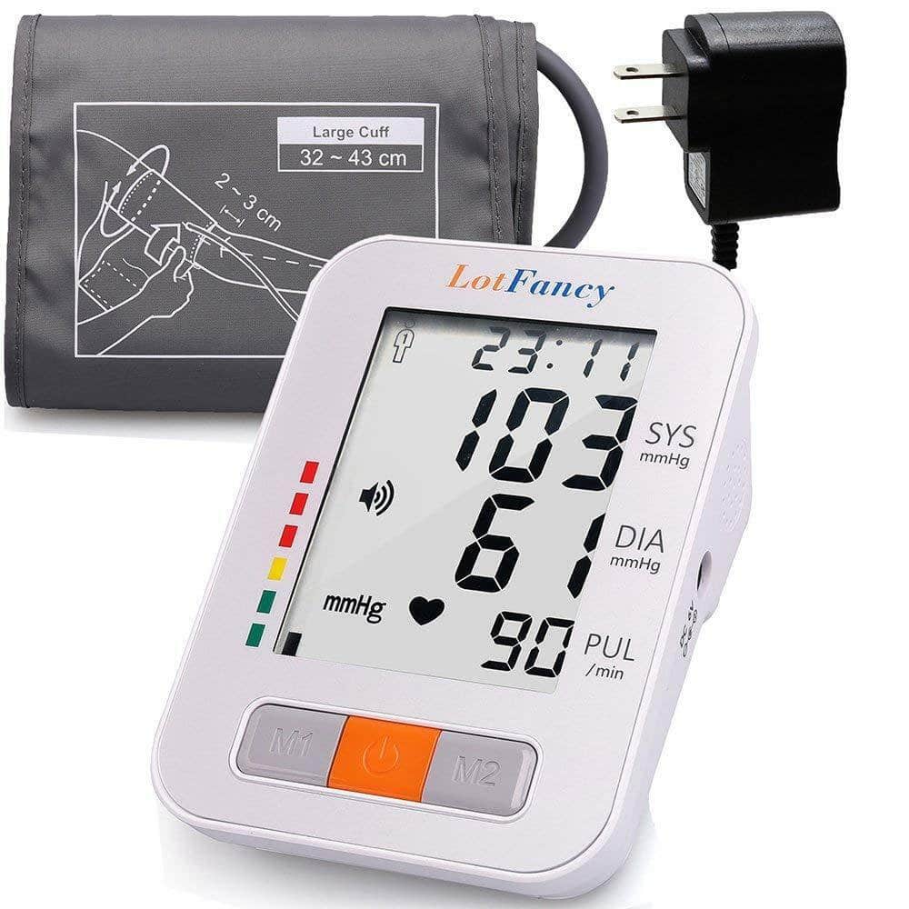Arm High Blood Pressure Monitor Large BP Cuff Talking Function Machine ...