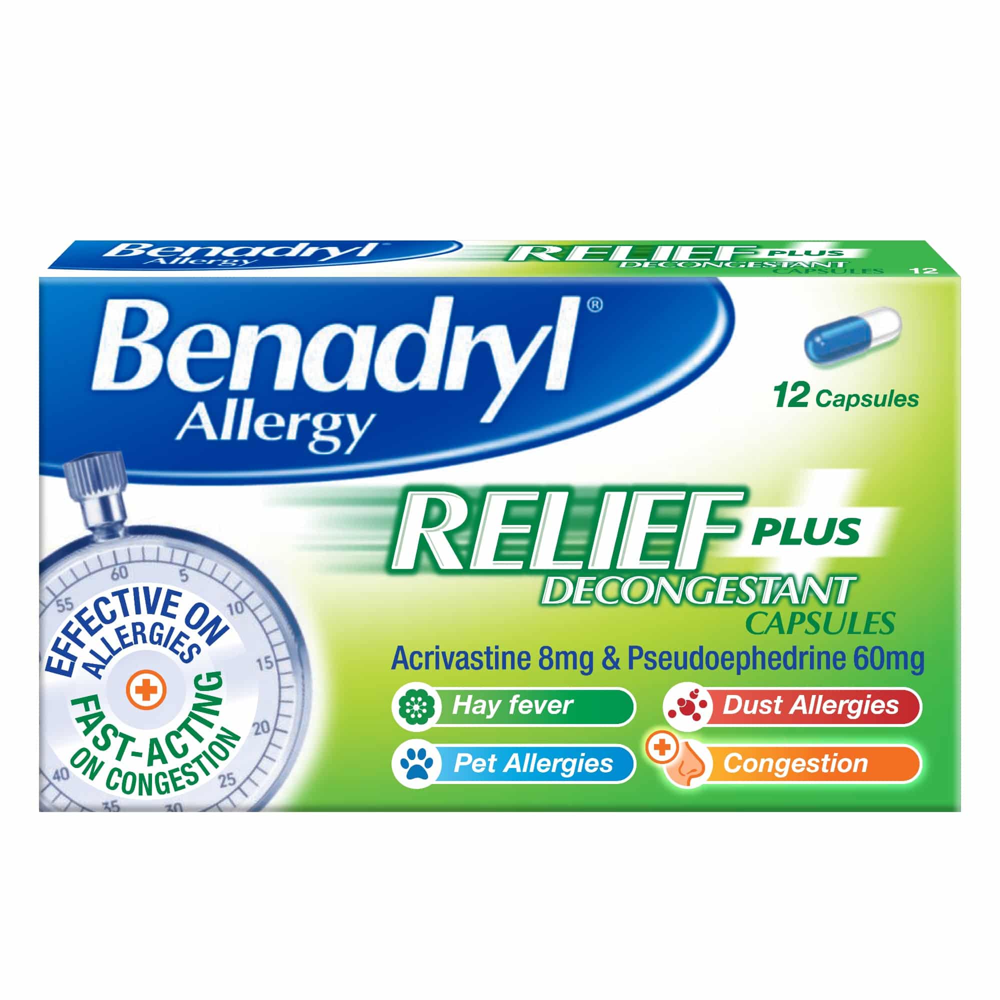 BENADRYLÂ® Allergy Relief Decongestant