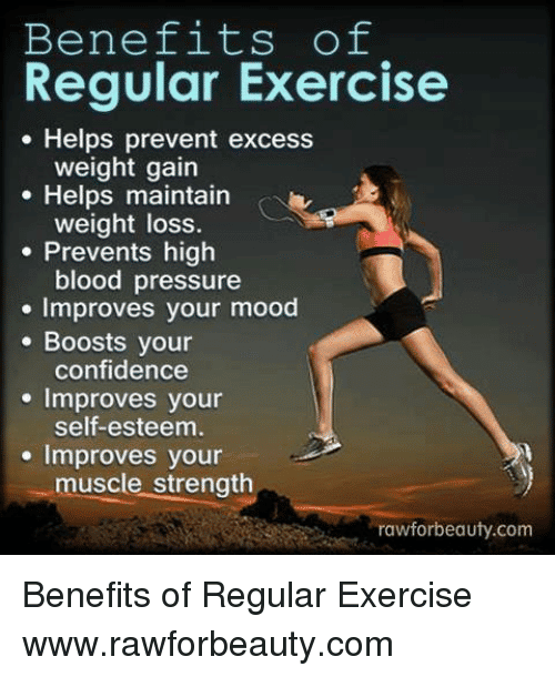 Benefits of Regular Exercise Helps Prevent Excess Weight Gain E Helps ...