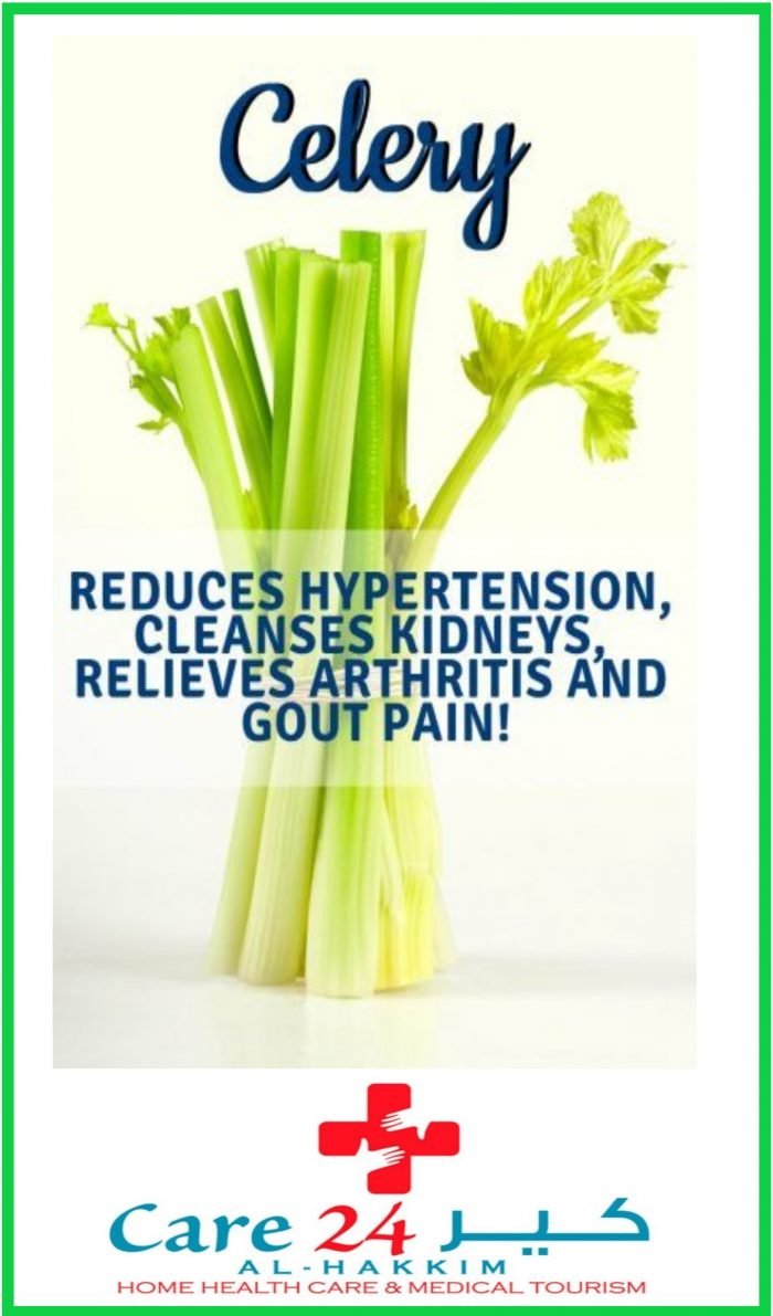 Celery helps reduce Blood Pressure !!  The CARE24 BLOG