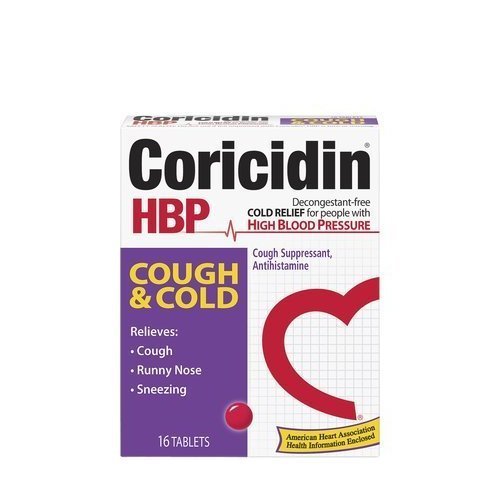 Coricidin HBP Antihistamine Cough &  Cold Suppressant ...