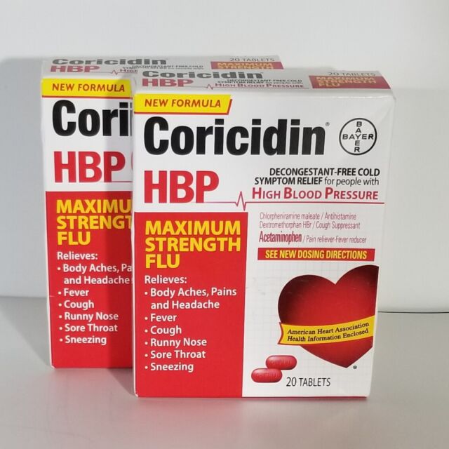 Coricidin HBP Maximum Strength Flu Tablets