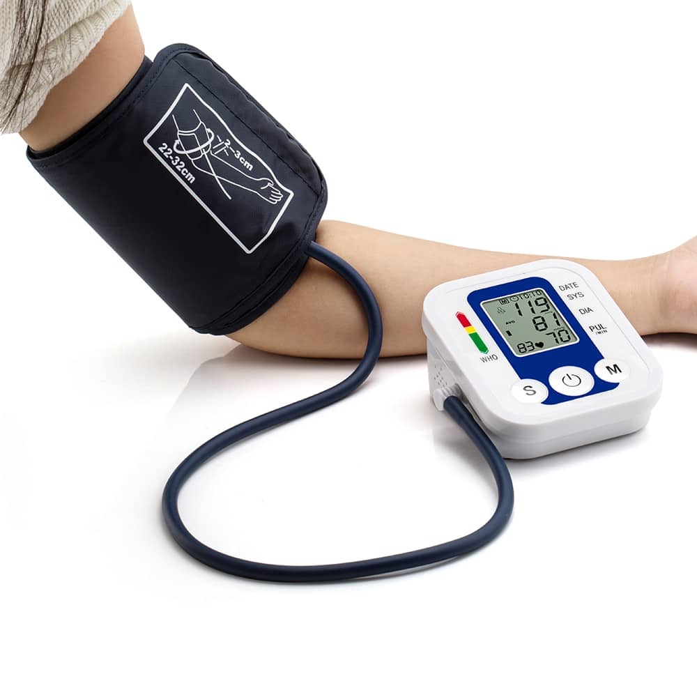 Digital Arm Blood Pressure Monitor Portable Automatic LCD Heart Beat ...