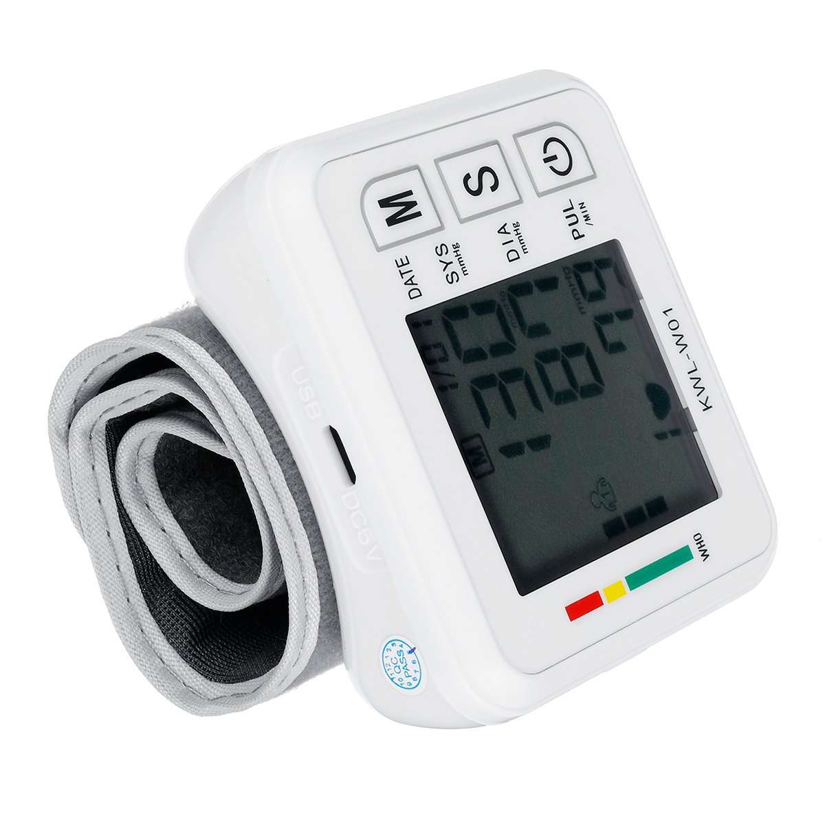 Digital Wrist Blood Pressure Monitor Voice Automatic ...