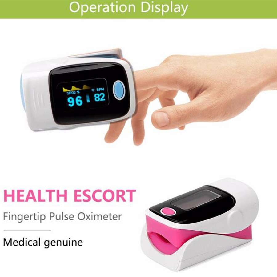 Fingers OLED pulse oximeter display Pulse Blood Oxygen Saturation Check ...