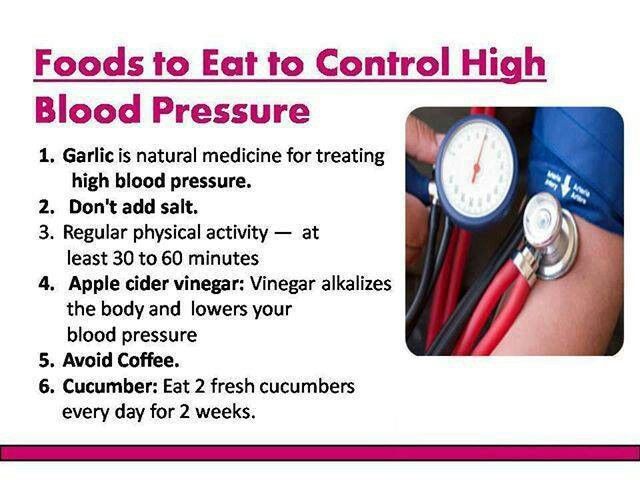 Foods to control high blood pressure