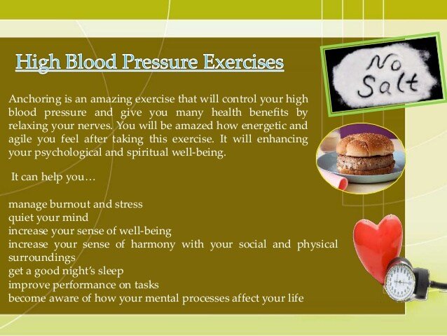 High blood pressure exercises
