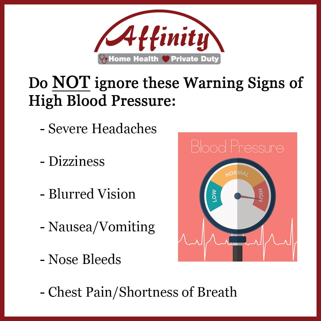 High Blood Pressure Warning Signs