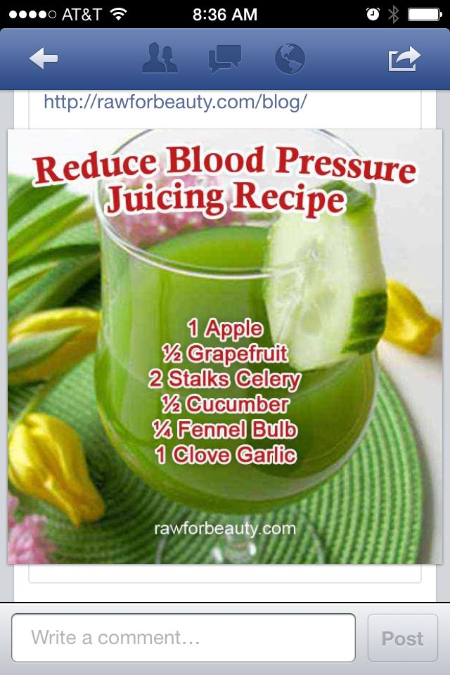 Juice to lower blood pressure