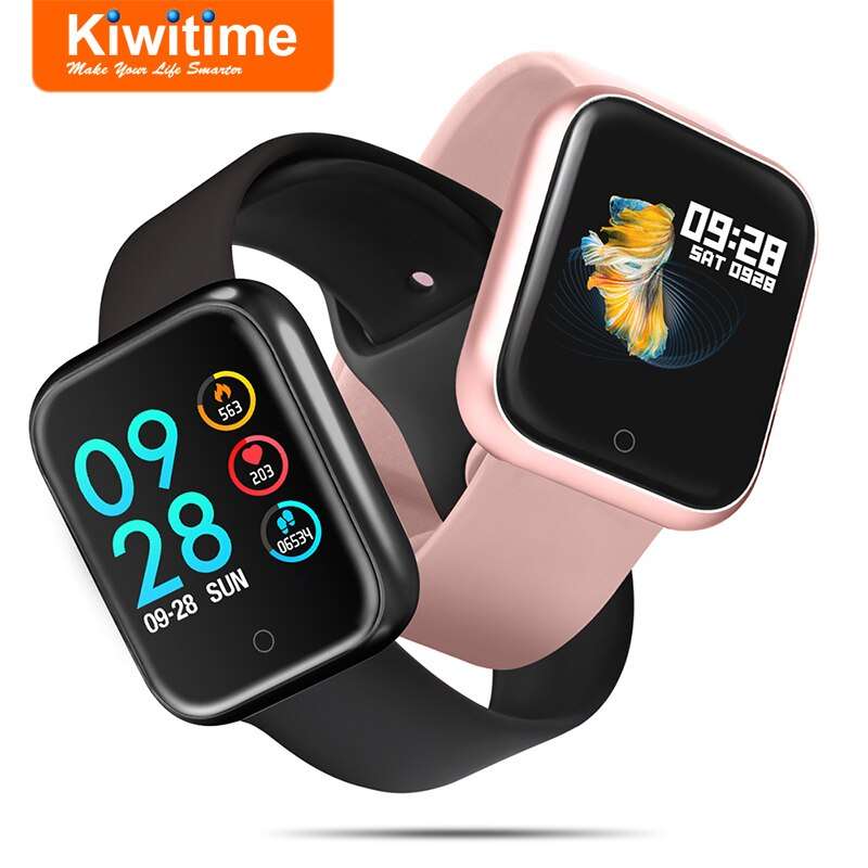 KIWITIME Smart Watch Waterproof IP68 Blood Pressure Heart Rate Monitor ...