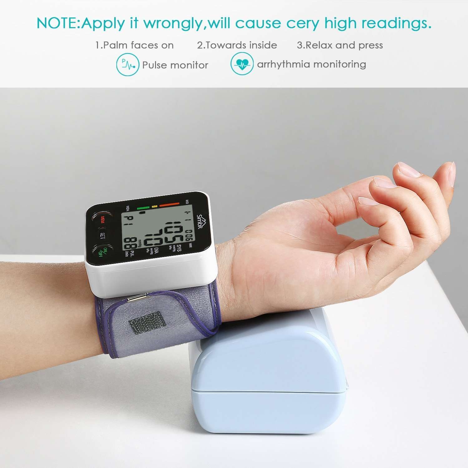 SIMBR Wrist Blood Pressure Monitor