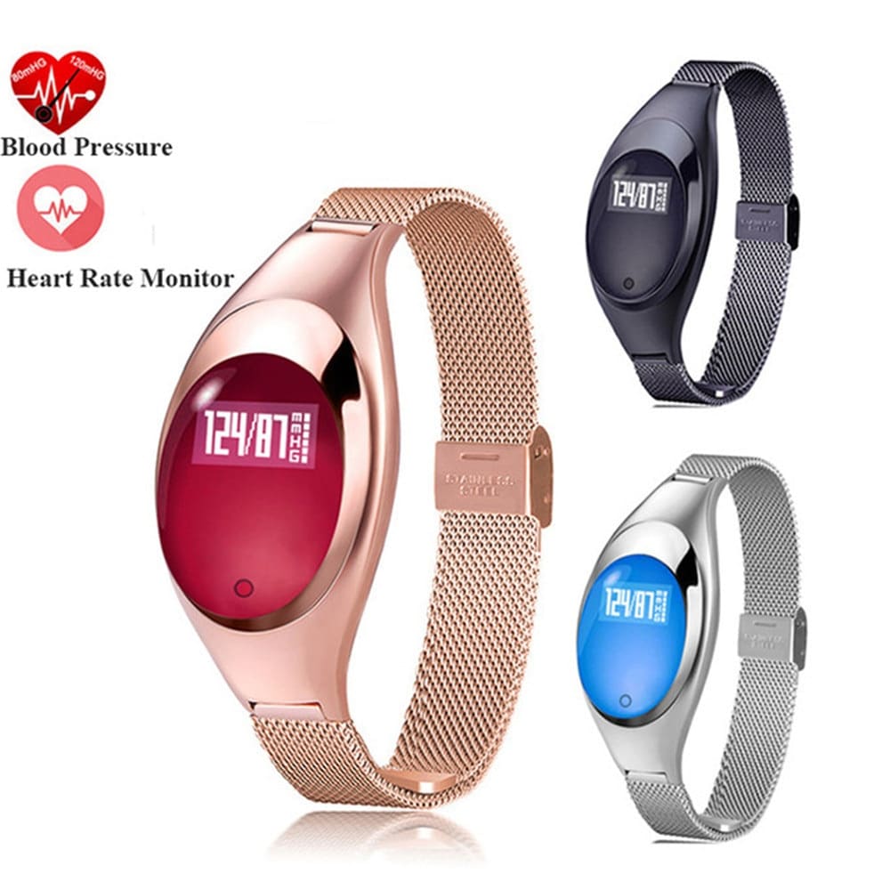 SmWatch Blood Pressure Heart Rate Monitor Pedometer Fitness Tracker ...