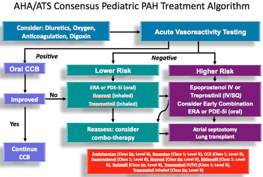 Treatment algorithm for children with pulmonary ...