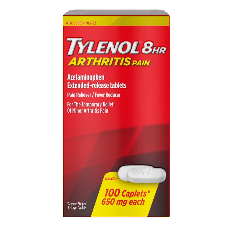 TYLENOL Extra Strength Pain Reliever Fever Reducer Caplets, 10 Count ...