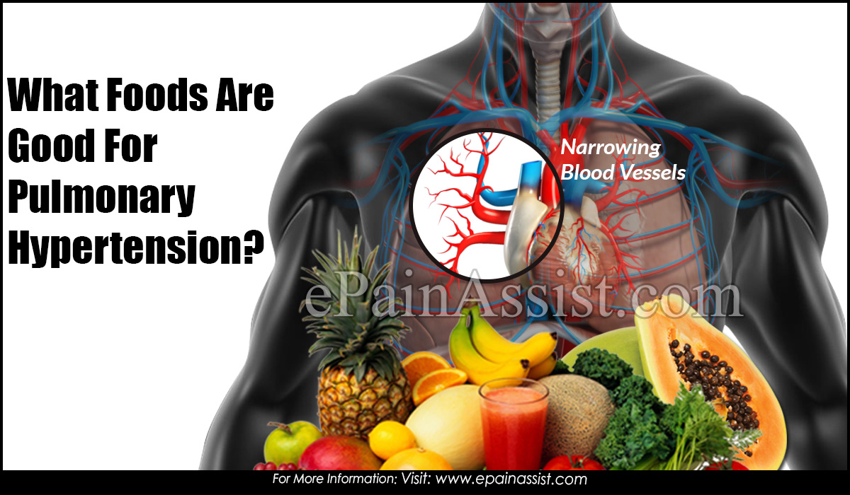 What Foods are good for Pulmonary Hypertension?
