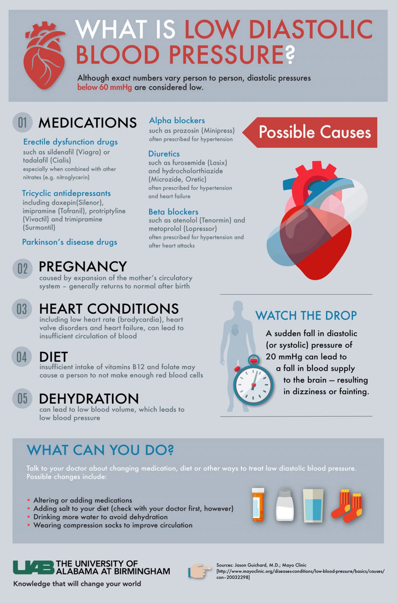 What is low diastolic blood pressure?